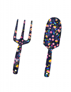 2pcs Floral Printed Aluminum Garden Tool Kits