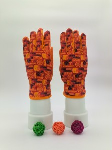 Floral Printed 100% Cotton Garden Gloves, Garden Working Gloves for protecting hands