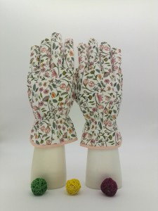 Floral Printed 100% Cotton Garden Gloves, Garden Working Gloves for protecting hands