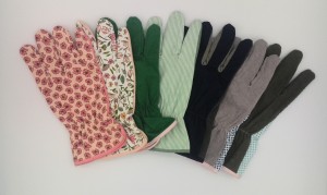 Floral Printed 100% Cotton Garden Gloves, Garden Working Gloves for protecting hands