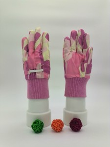 Floral Printed 100% Cotton Garden Gloves, Garden Working Gloves for protecting hands