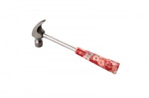 Floral printed metal hammer with colorful handles