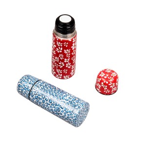 Professional 304 stainless steel floral printed vaccum flask, water bottle