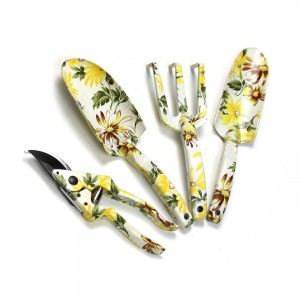 4pcs Garden trowel, rake, fork, pruning shears, kids trowel and rake sets