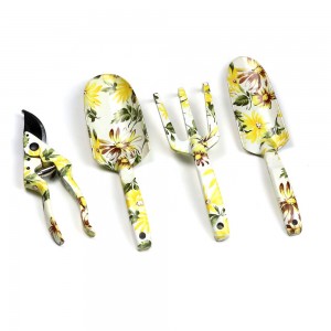 4pcs Garden trowel, rake, fork, pruning shears, kids trowel and rake sets