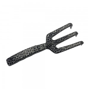 Floral printed aluminum garden rake