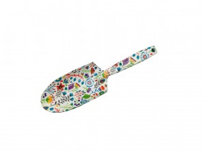 3pcs Floral Printed Garden Tool Kits including garden trowel, rake, pruning shears