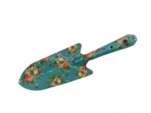 Iron Floral Printed Garden Trowel, flower patterned garden shovel