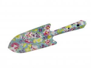 Iron Floral Printed Garden Trowel, flower patterned garden shovel