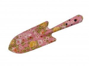 Iron Floral Printed Garden Trowel, flower patterned garden shovel