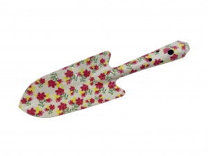 Iron Floral Printed Garden Trowel, flower patterned garden shovel