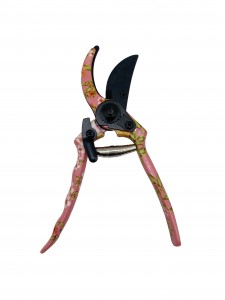 Floral Printed Aluminum bypass garden pruning shears