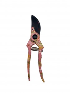 Floral Printed Aluminum bypass garden pruning shears