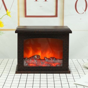 Battery and USB Operated 6 Hours Timer Like Real Flame Shape Led Fireplace Lanterns