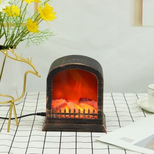 Battery and USB Operated 6 Hours Timer Like Real Flame Shape Led Fireplace Lanterns