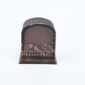 Battery and USB Operated 6 Hours Timer Like Real Flame Shape Led Fireplace Lanterns