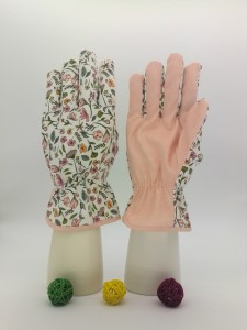 Floral Printed 100% Cotton Garden Gloves, Garden Working Gloves for protecting hands