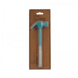 Floral printed 6 in 1 hammer with screwdrivers