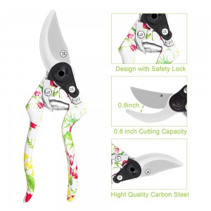 6pcs floral printed aluminum alloy garden tool sets