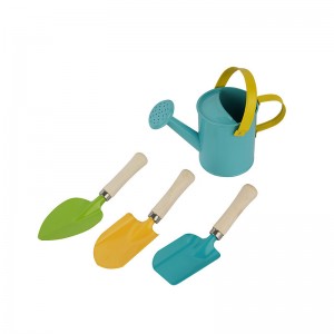 7pcs Kids Garden Tool Kits including garden trowel, shovel, rake , weeder, garden apron and watering can