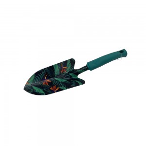 4pcs Floral Printed Garden Tool Sets with rubber handles