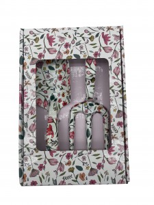 2pcs Floral Printed Aluminum Garden Tool Kits with color box