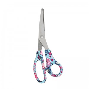 Floral printed office scissors