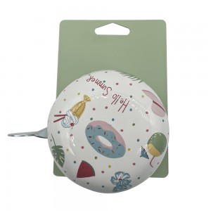 Floral printed bike bells