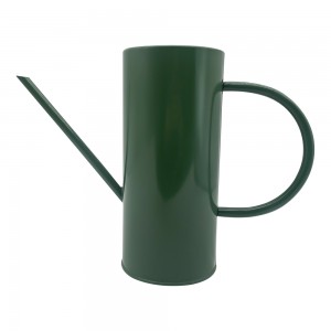 1.5L Customized color galvanized metal watering pot with long sprout for outdoor/indoor plants