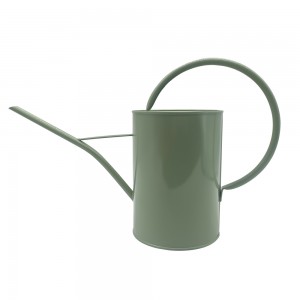 1.5L Customized color galvanized metal watering pot with long sprout for outdoor/indoor plants