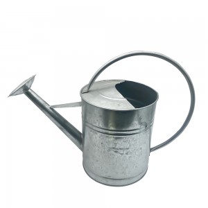 8L Polished galvanized metal watering pot