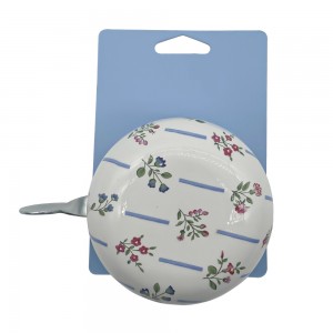 Floral printed bike bells