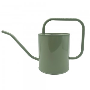 1.5L Customized color galvanized metal watering pot with long sprout for outdoor/indoor plants