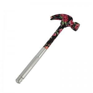 Floral printed 6 in 1 hammer with screwdrivers