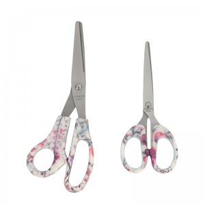 Floral printed office scissors