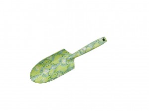 3pcs Floral Printed Green Flower Patterned Garden Tool Kits including garden trowel, rake, pruning shears