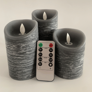 6pcs Flickering Flameless Candles, Moving Flame, Battery Operated LED Pillar Candles with Timers and Remote Control