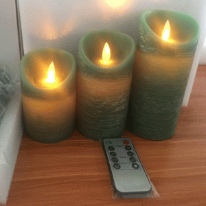 6pcs Flickering Flameless Candles, Moving Flame, Battery Operated LED Pillar Candles with Timers and Remote Control