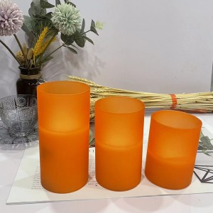 Flickering Flameless Candle, Realistic LED Candles with Remote Timers, Warm Light Candles for Birthday Party Wedding Festival Home Decoration, D3″x H4″5″6″ Pack of 3