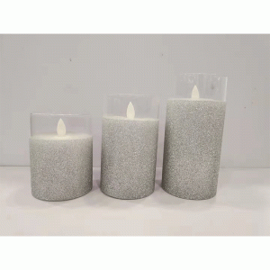 Flickering Flameless Candle, Realistic LED Candles with Remote Timers, Warm Light Candles for Birthday Party Wedding Festival Home Decoration, D3″x H4″5″6″ Pack of 3